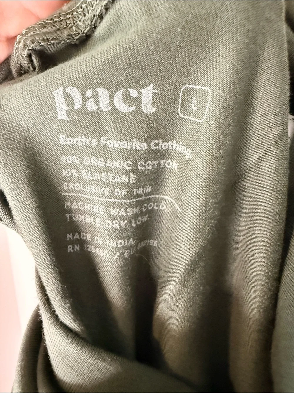 Pact Organic Cotton Legging NWOT